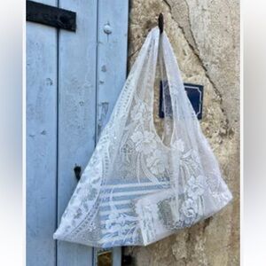 Handmade Sheer Lace Shoulder Bag
